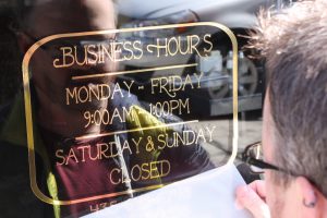 Custom Hours of Operation Sign